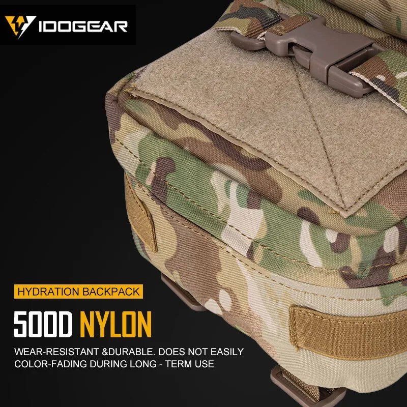 Tactical Hydration Pack Action Backpack Carrier Molle Mini Water Pouch