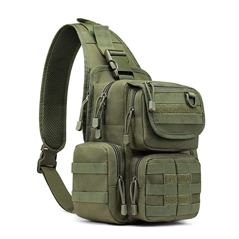 Tactical EDC Sling Bag Pack with Adjustable Holster Sling Shoulder Assault Range Backpack(Tan)