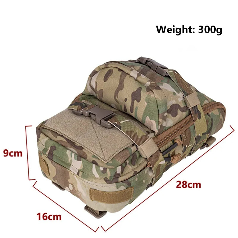 Tactical Hydration Pack Action Backpack Carrier Molle Mini Water Pouch