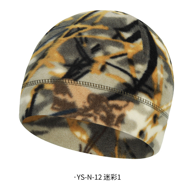 4 Pieces Winter Cotton Skull Caps for Men Women Fleece Beanies Hat Warm Soft Polar Beanie Hat Thick Windproof