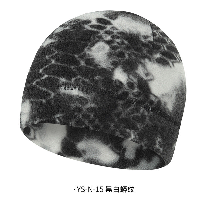 4 Pieces Winter Cotton Skull Caps for Men Women Fleece Beanies Hat Warm Soft Polar Beanie Hat Thick Windproof