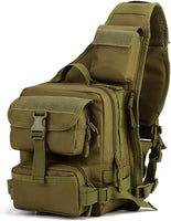 Tactical Military Shoulder Bag: Powerful MOLLE chest bag and shoulder bag, your multi-scenario equipment companion