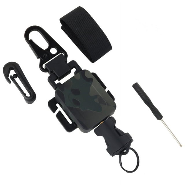 Hunting Anti-theft Telescopic Hanging Buckle Keychain Secure Rope Strap Clamp