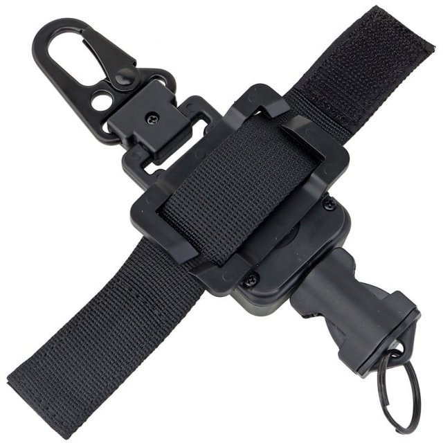 Hunting Anti-theft Telescopic Hanging Buckle Keychain Secure Rope Strap Clamp