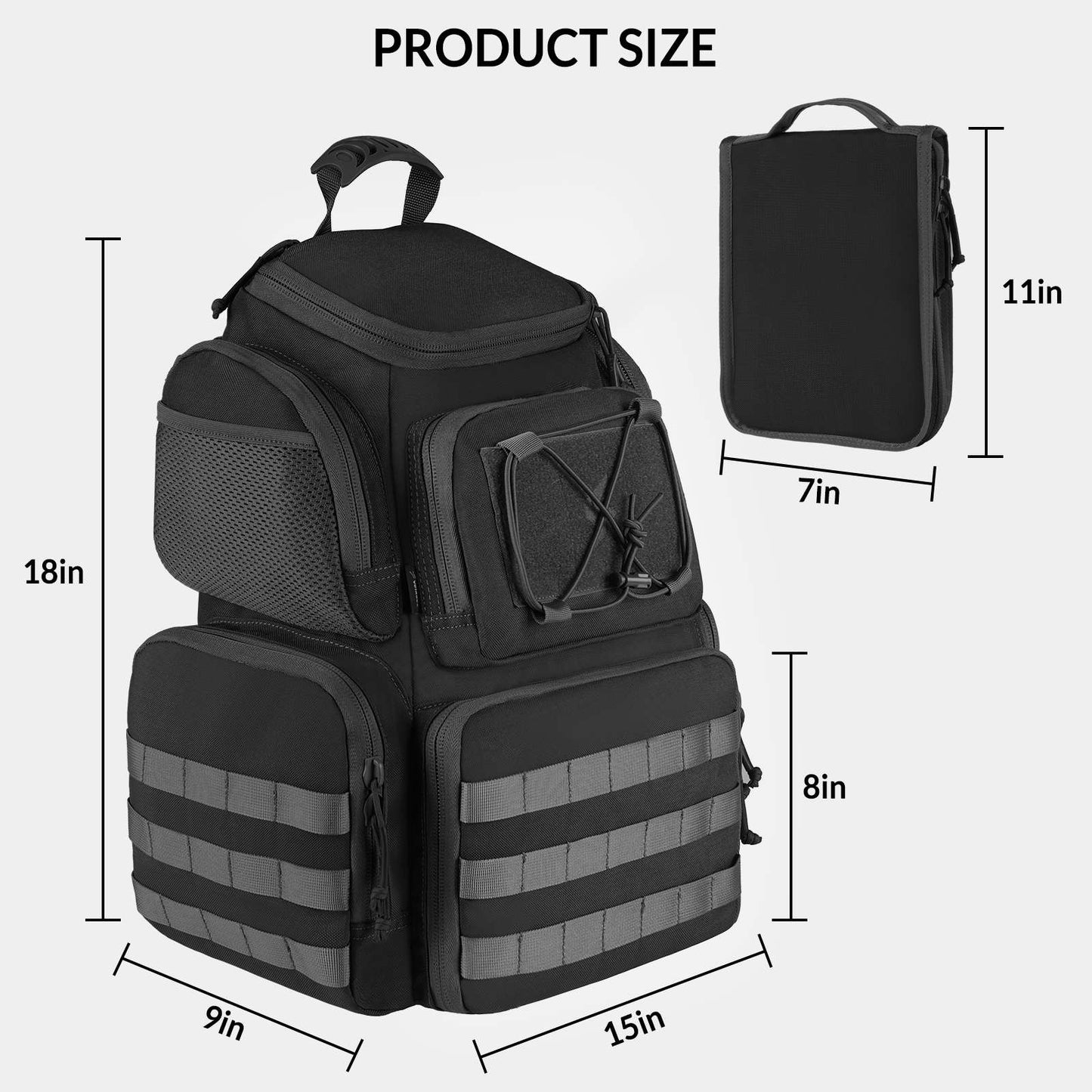 Tactical range backpack