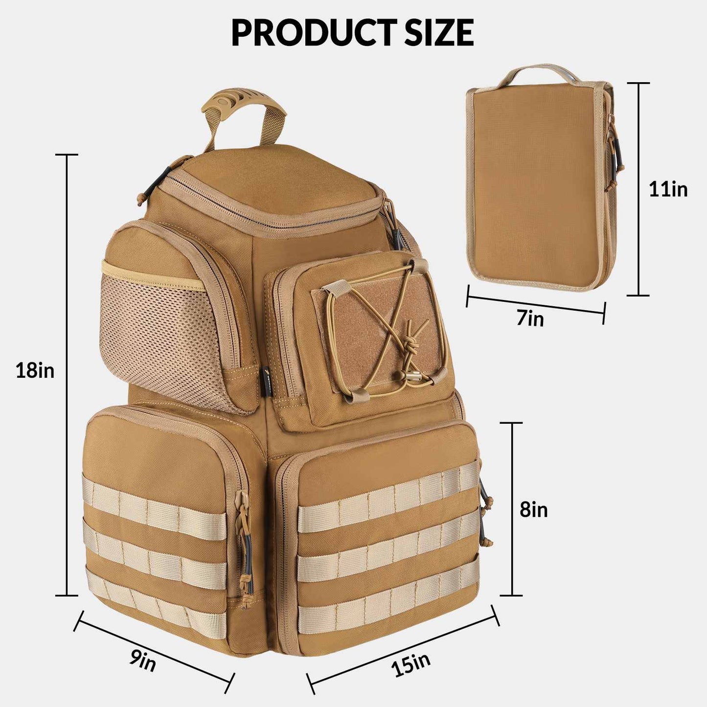 Tactical range backpack