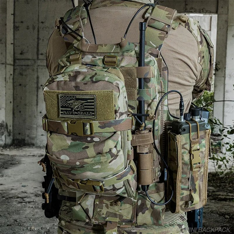 Tactical Hydration Pack Action Backpack Carrier Molle Mini Water Pouch