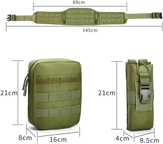 Outdoor Sports Gear Airsoft Camouflage Equipment Hunting Shooting Tactical Molle Belt with Pouches  Search this page