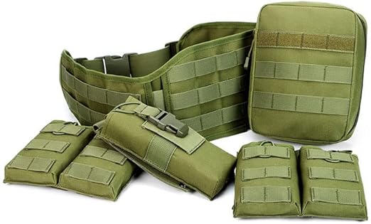 Outdoor Sports Gear Airsoft Camouflage Equipment Hunting Shooting Tactical Molle Belt with Pouches  Search this page