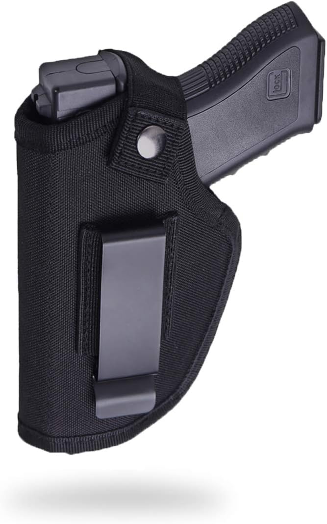 Concealed Carry Holster, Universal Holster, Inside The Waistband Bundle, Holster for Man/Woman Fits Right Hand and Left, Compact Subcompact Handguns, Black