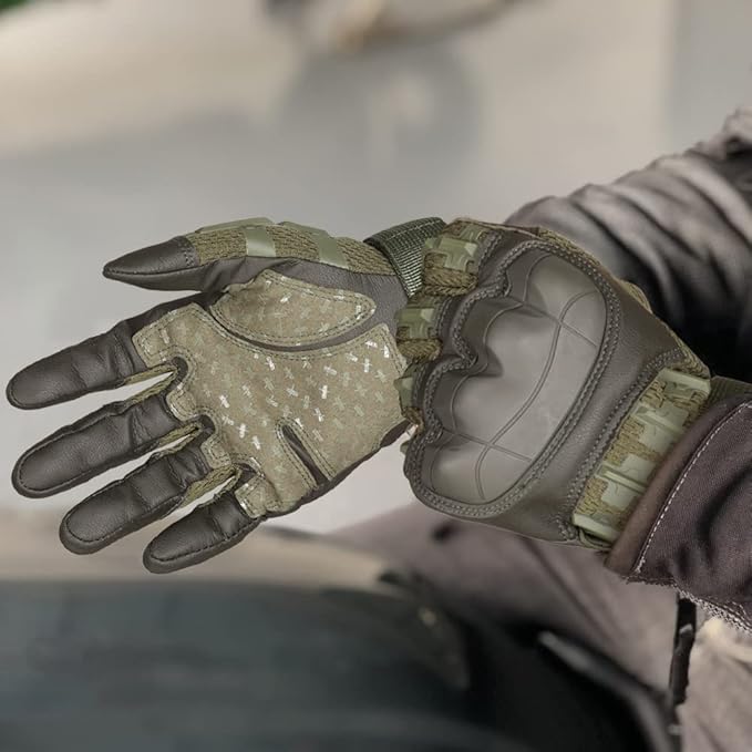 Rubber Guard Tactical Gloves for Men Touchscreen Airsoft Motorcycle Hunting Outdoor