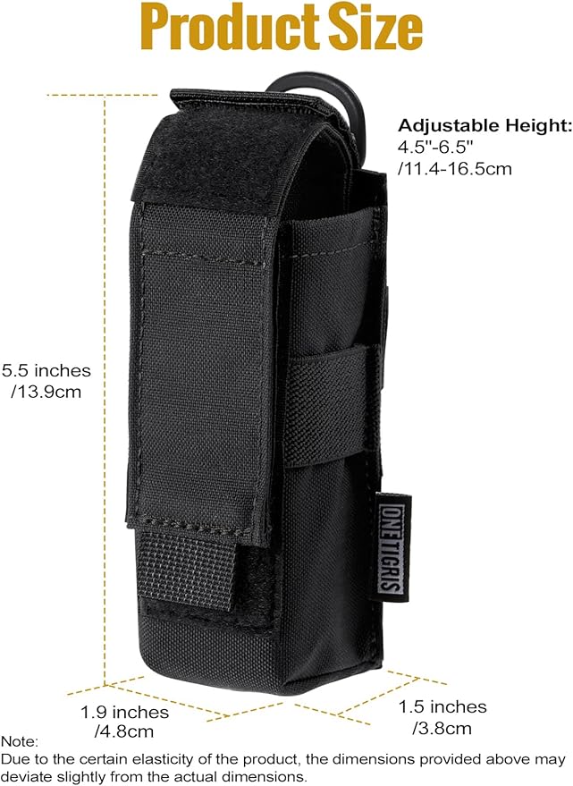 Flashlight Holster Flashlight Holder Molle Flashlight Holster Tactical Flashlight Pouch Holder for Belt 1000D Cordura Nylon