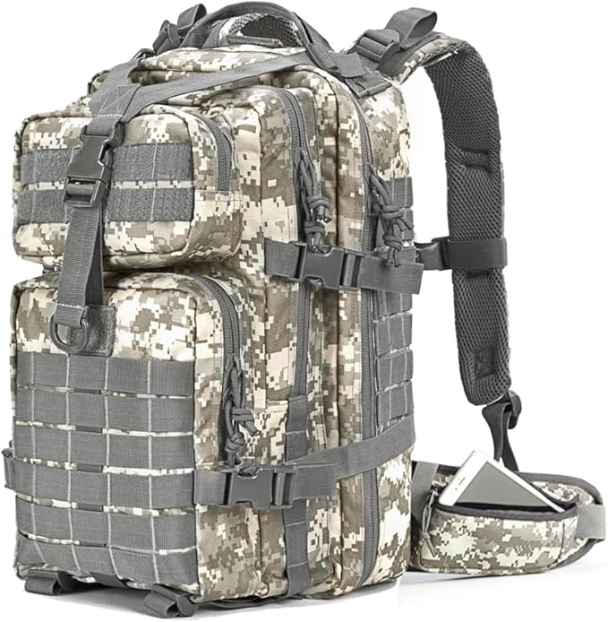 Military Tactical Backpack, Large Military Pack Army 3 Day Assault Pack Molle Bag Rucksack