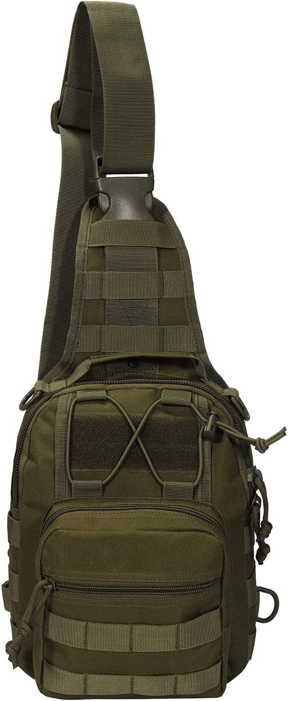 Tactical Backpack-1000D Waterproof Military Backpack/Laser-Cut/CCW Bags Sling Bag Tactical Satchel Shoulder Bag Men