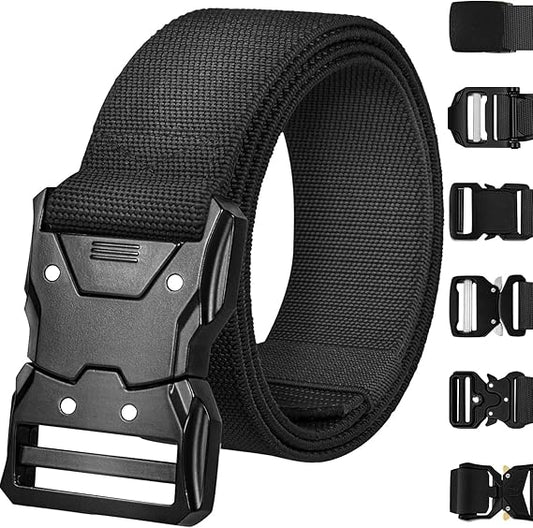 Tactical Belt – Heavy-Duty & Quick Release – Military, Work, Rigger, Duty & Utility Belt for Men