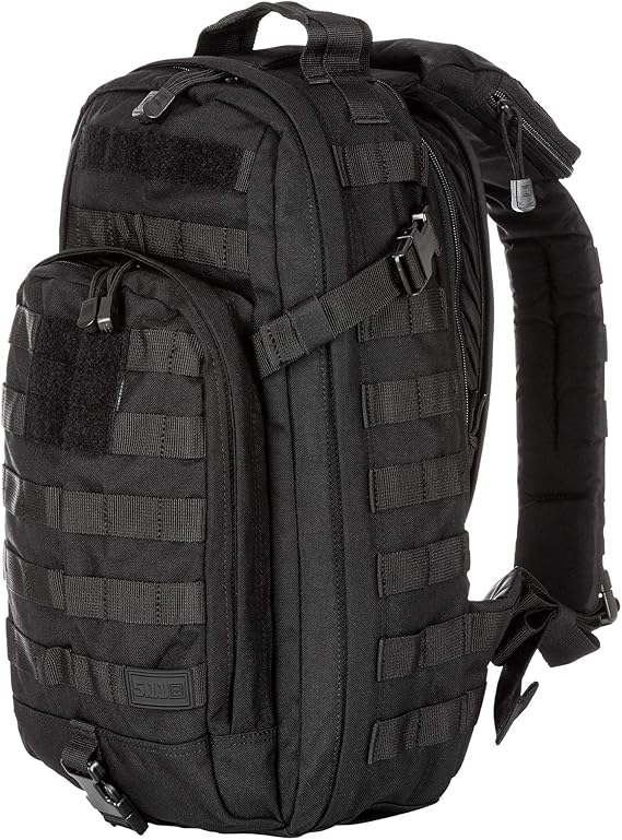 RUSH MOAB 10 Tactical Sling Pack Backpack, Style 56964, Black