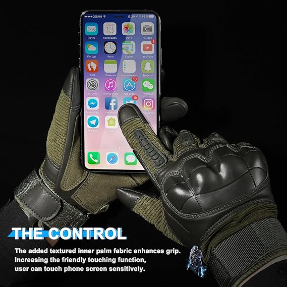 Tactical Gloves for Men - Touch Screen - Airsoft Motorcycle Outdoor Costume