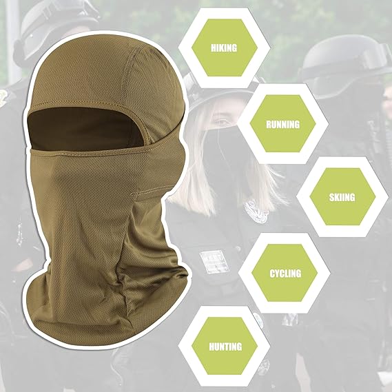 Balaclava Face Mask Adjustable Windproof UV Protection Hood