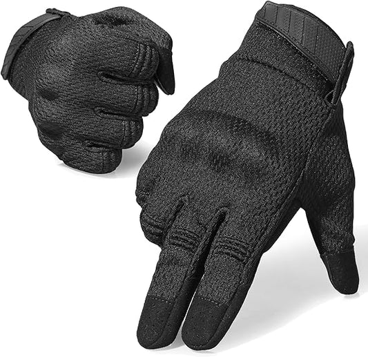 Tactical Gloves for Men - Breathable, Flexible, Durable, Touchscreen Capable & Perfect for Summer Outdoor Activities!