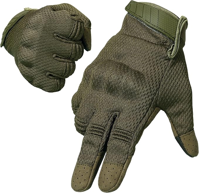 Tactical Gloves for Men - Breathable, Flexible, Durable, Touchscreen Capable & Perfect for Summer Outdoor Activities!