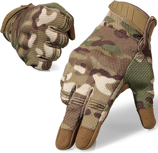 Tactical Gloves for Men - Breathable, Flexible, Durable, Touchscreen Capable & Perfect for Summer Outdoor Activities!