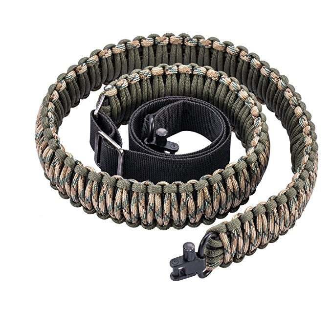 Outdoor 7-core 550 paracord gun belt | Multifunctional adjustable nylon tactical gun belt