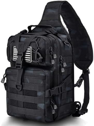 Tactical Sling Bag Pack Military Rover Shoulder Sling Backpack EDC Molle Assault Range Bag