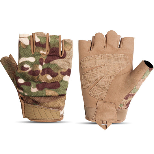 Half-finger tactical gloves sun-proof, non-slip and wear-resistant