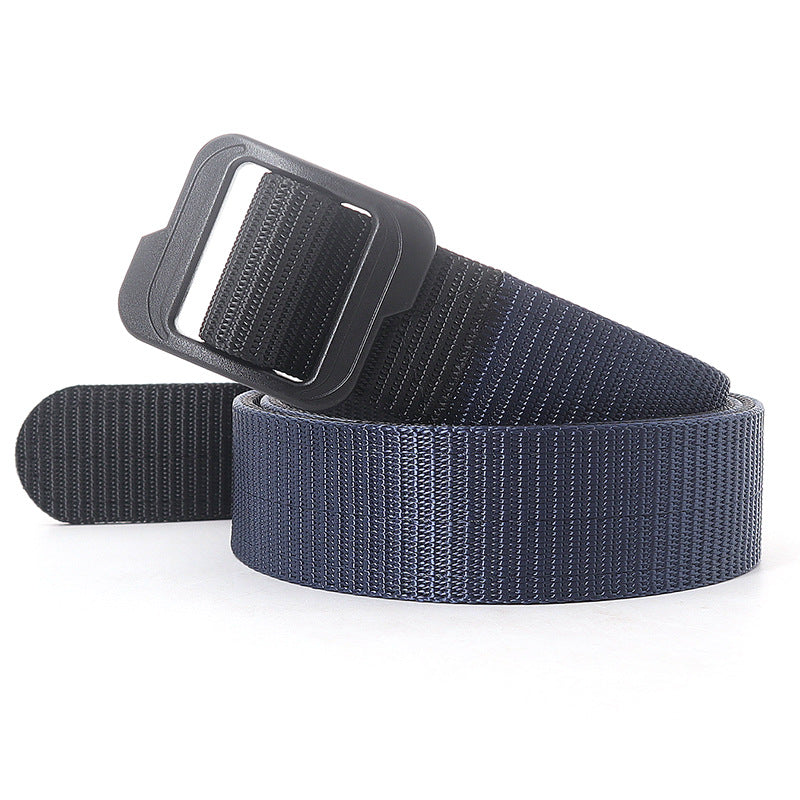 Tactical Belt, 1.5-inch Nylon Gun Belts for Men, 2-Ply EDC Belt with Adjustable Plastic Buckle