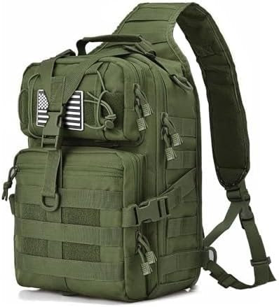 Tactical Sling Bag Pack Military Rover Shoulder Sling Backpack EDC Molle Assault Range Bag