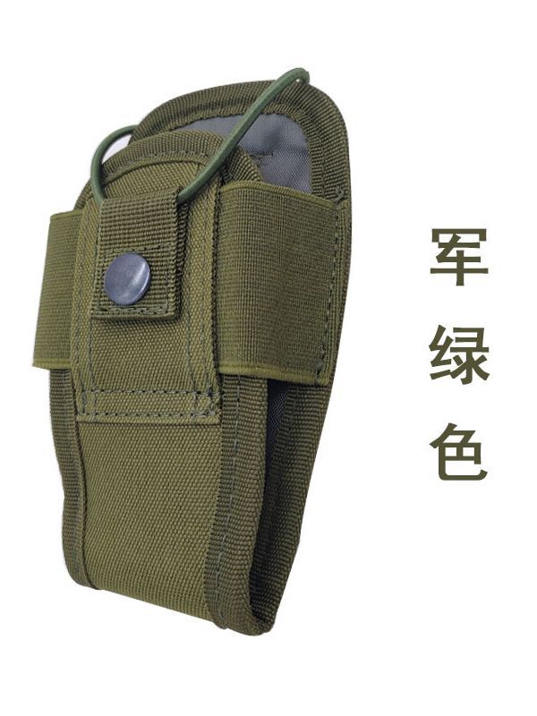 Tactical outdoor walkie-talkie case multi-function MOLLE system walkie-talkie external protective case mobile phone accessory bag