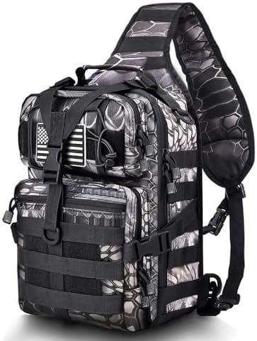 Tactical Sling Bag Pack Military Rover Shoulder Sling Backpack EDC Molle Assault Range Bag