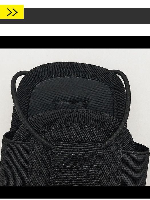 Tactical outdoor walkie-talkie case multi-function MOLLE system walkie-talkie external protective case mobile phone accessory bag