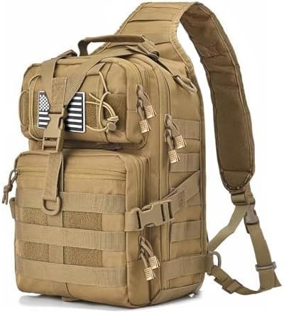 Tactical Sling Bag Pack Military Rover Shoulder Sling Backpack EDC Molle Assault Range Bag