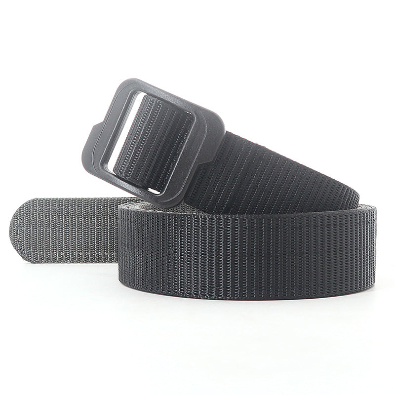 Tactical Belt, 1.5-inch Nylon Gun Belts for Men, 2-Ply EDC Belt with Adjustable Plastic Buckle